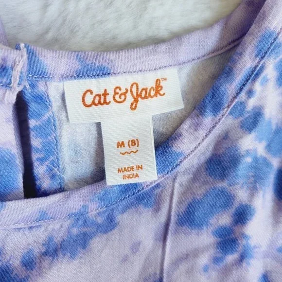 Cat & Jack, Girls' Short Sleeve Tiered Woven Shirt, 3KIDA-BS - Picture 5 of 5